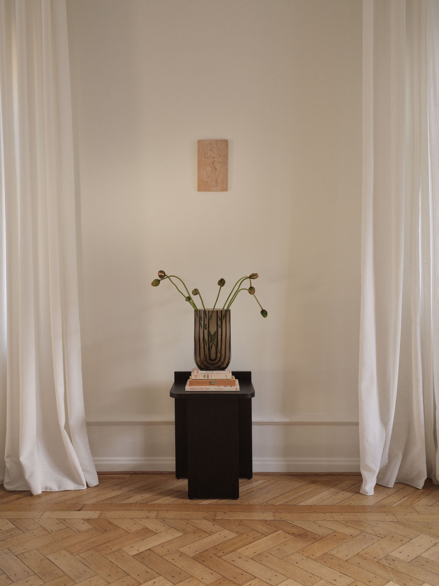 VIMA Vase Groß Rauchglas