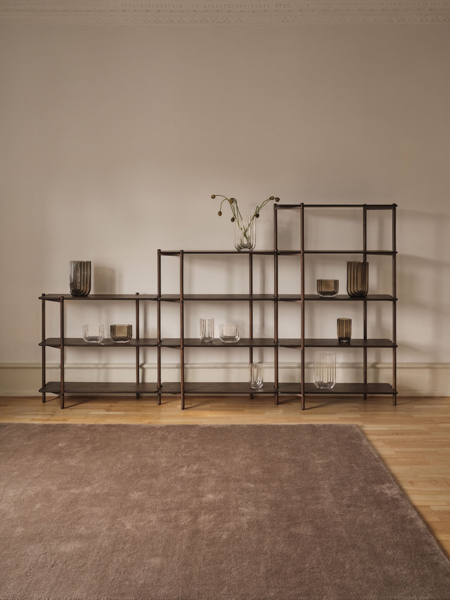 INVI Bücherregal Modul 1 Dunkle-Esche