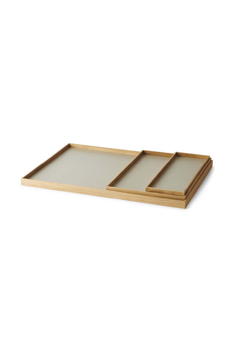 FRAME Tablett Klein Eiche Grau