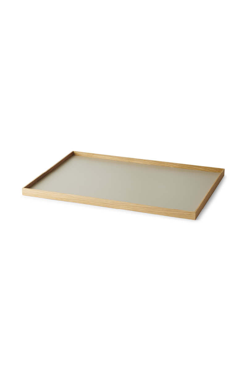FRAME Tablett Groß Eiche Grau