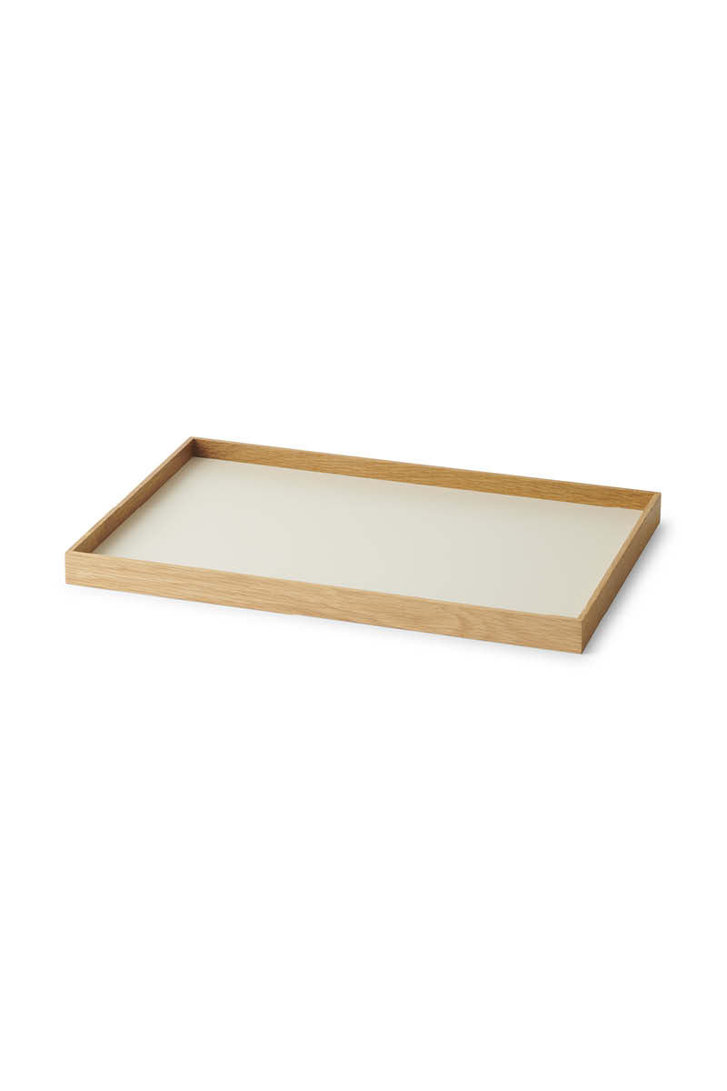 FRAME Tablett Mittel Eiche Beige
