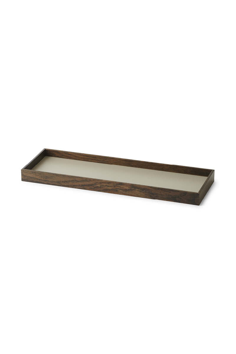 FRAME Tablett Klein Räuchereiche Grau