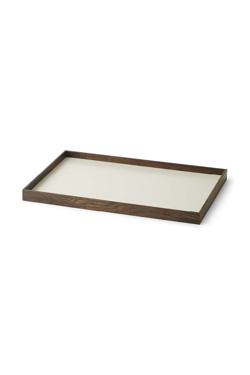 FRAME Tablett Mittel Räuchereiche Beige