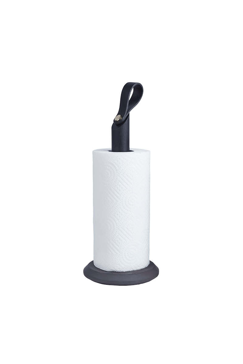 GRAB Küchenrollenhalter Schwarz Eiche