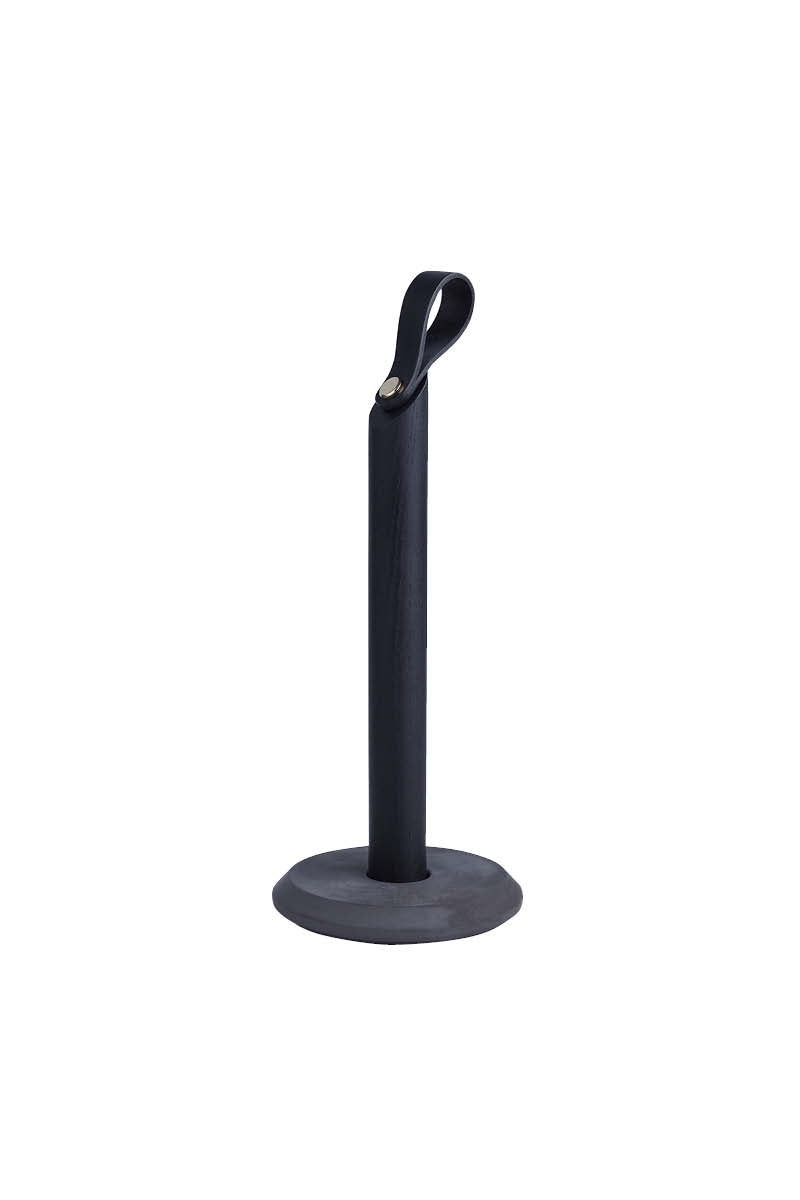 GRAB Küchenrollenhalter Schwarz Eiche