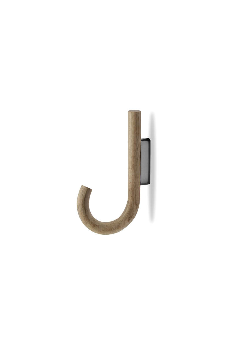 HOOK Haken Eiche Schwarz