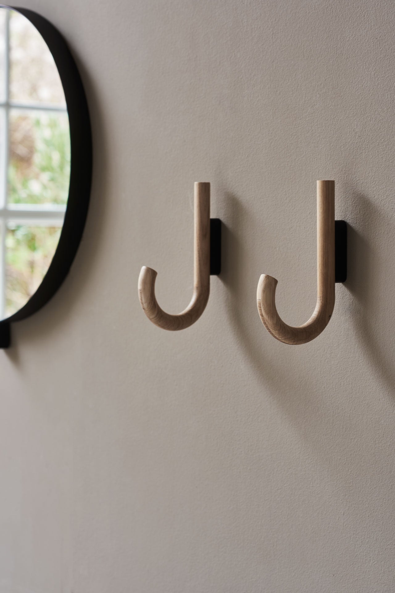 HOOK Haken Eiche Schwarz