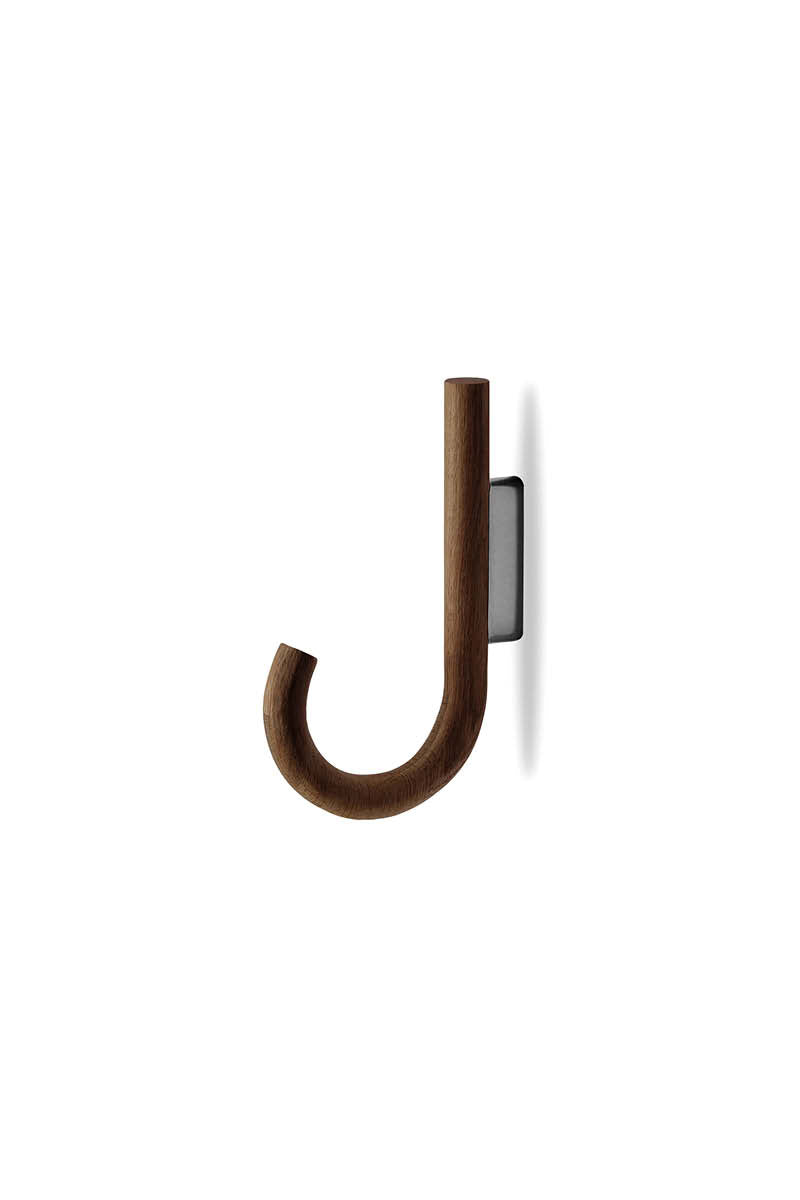 HOOK Haken Walnuss Schwarz