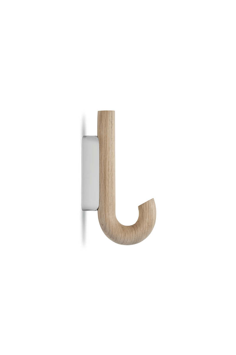 HOOK Haken Mini Eiche Chrom