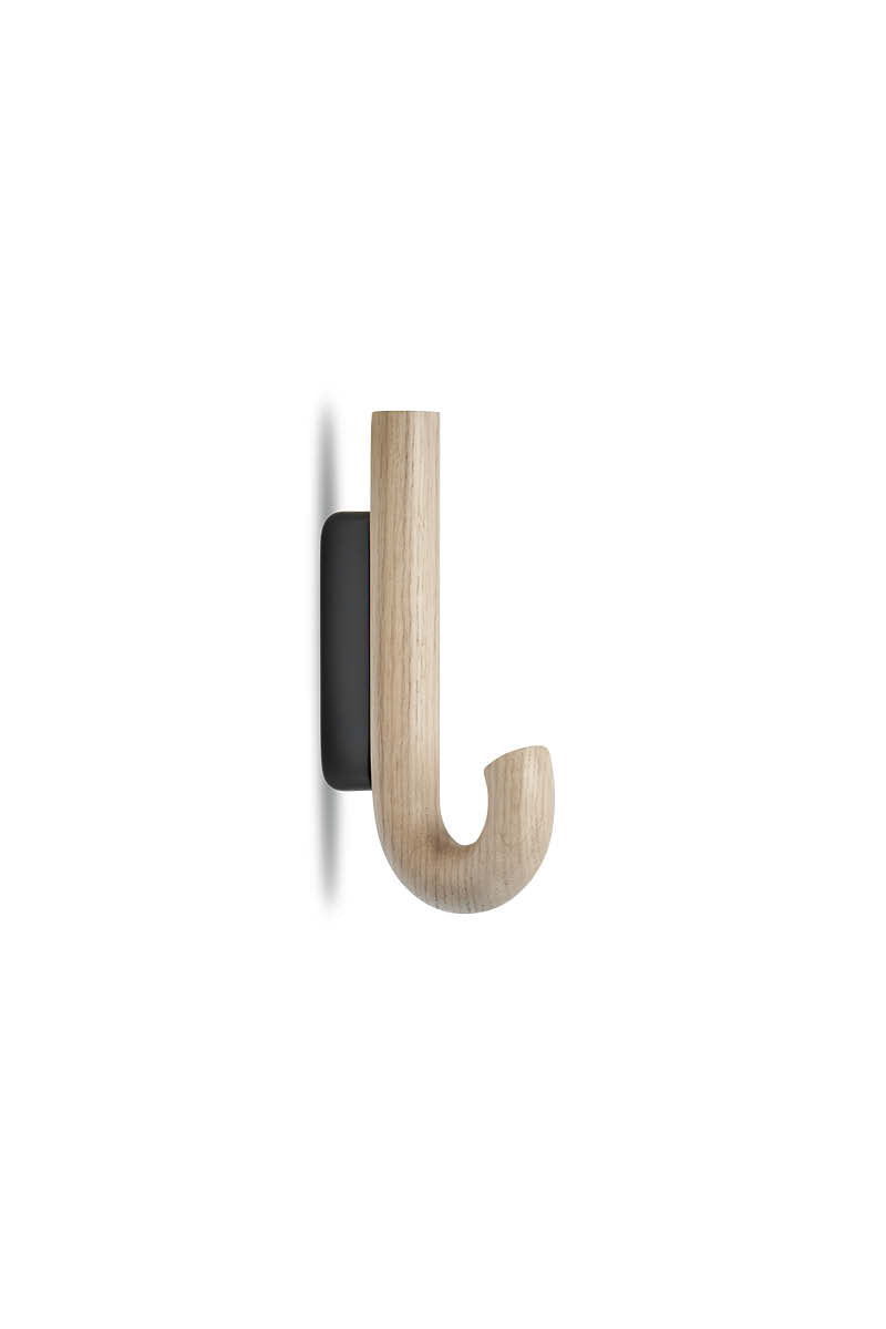 HOOK Haken Mini Eiche Schwarz