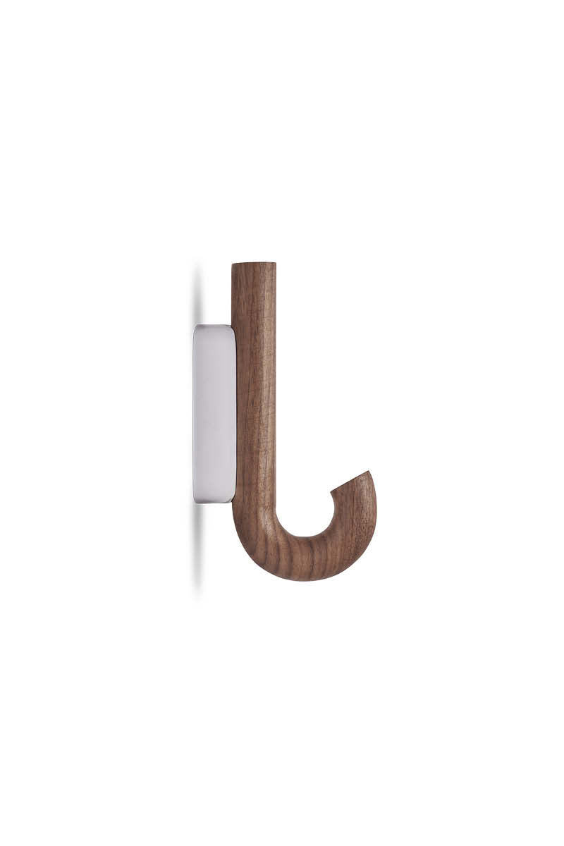 HOOK Haken Mini Walnuss Chrom