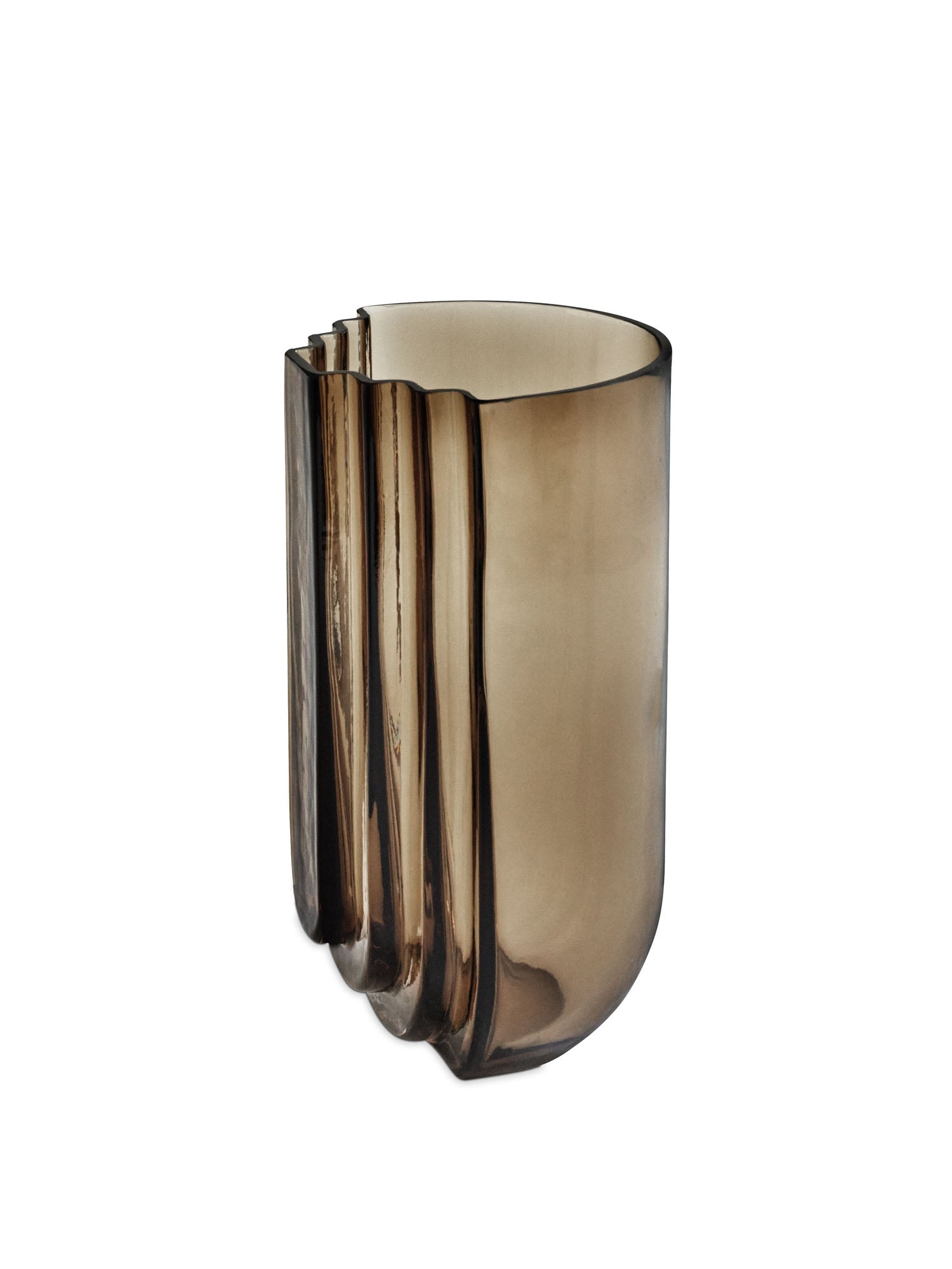 VIMA Vase Groß Rauchglas