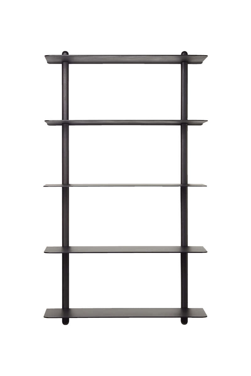 NIVO Regal Groß E Schwarz-Esche Schwarz