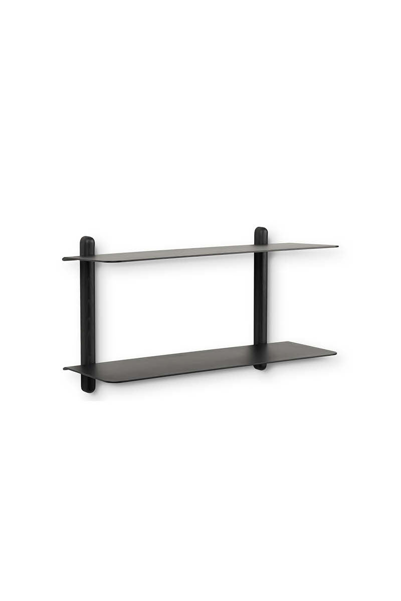 NIVO Regal Groß F Schwarz-Esche Schwarz