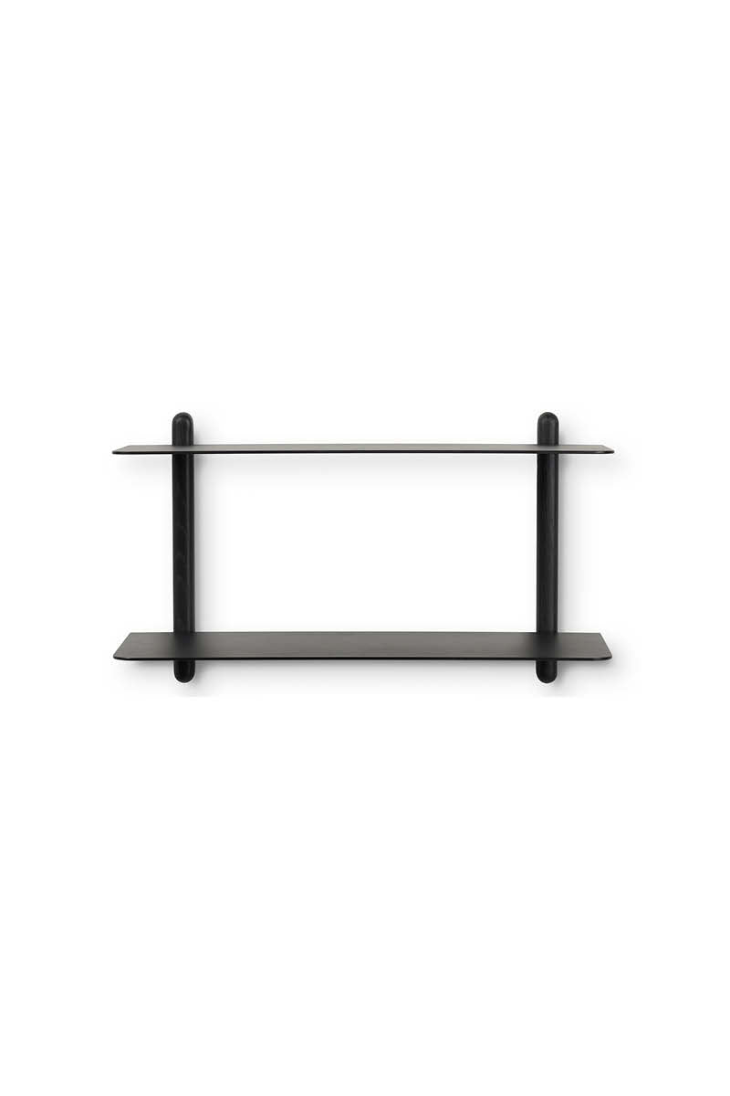 NIVO Regal Groß F Schwarz-Esche Schwarz