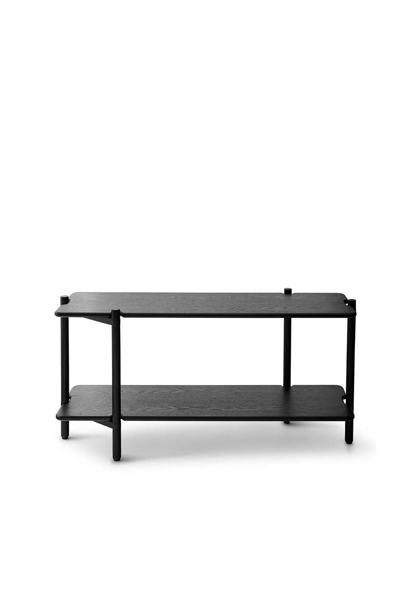 INVI Bücherregal Modul 1 Schwarz-Esche