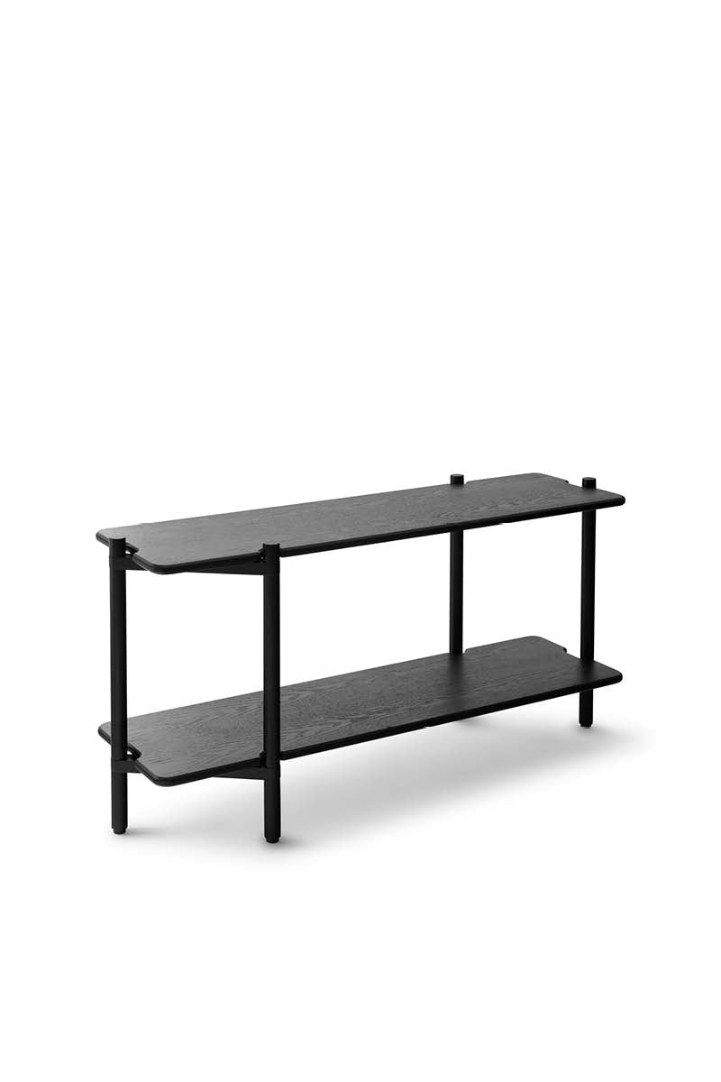INVI Bücherregal Modul 1 Schwarz-Esche