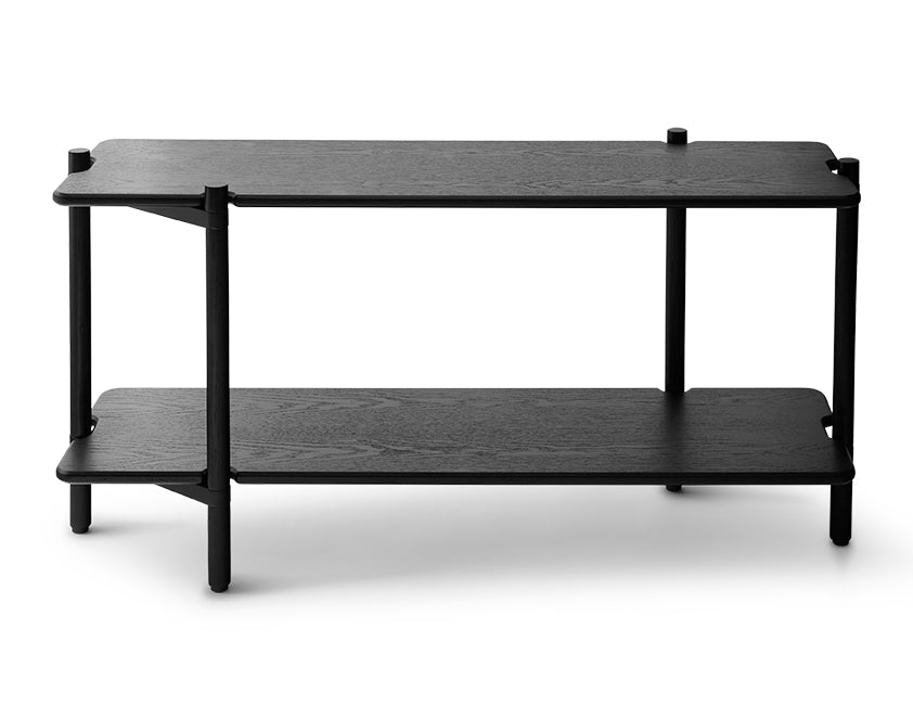 INVI Bücherregal Modul 1 Schwarz-Esche