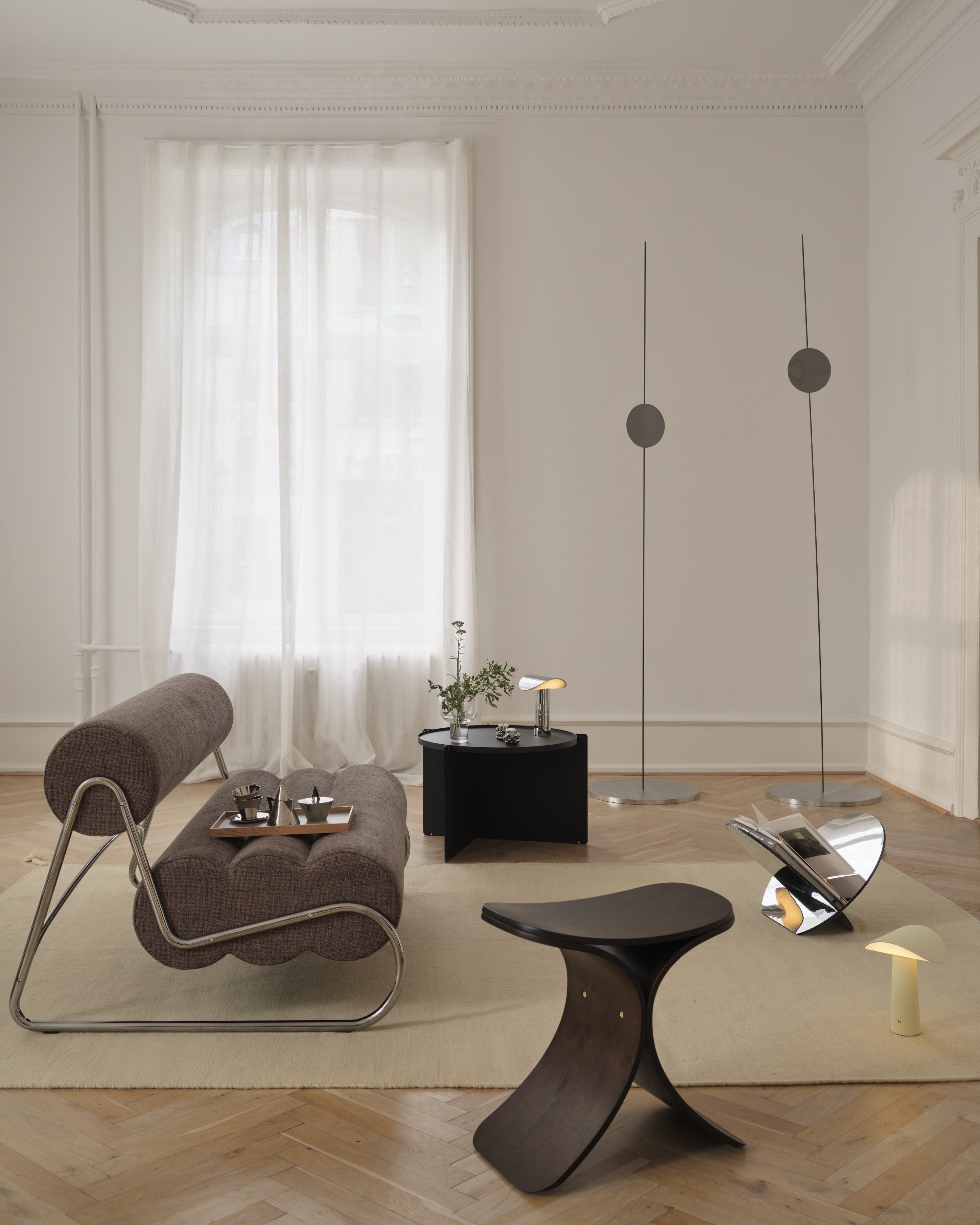 LUNO Hocker Dunkle Eiche