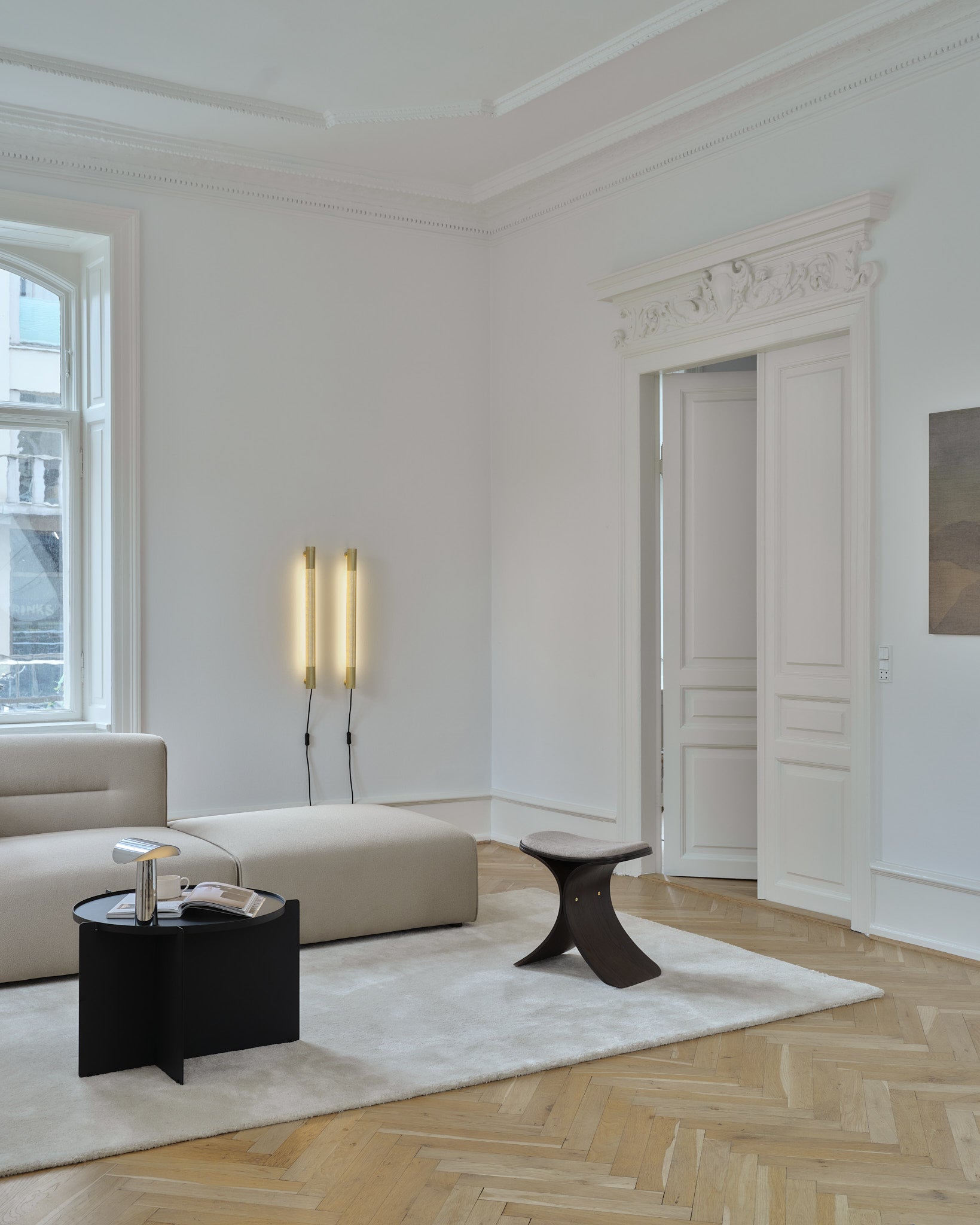 RADENT Wandlampe Kurz Messing