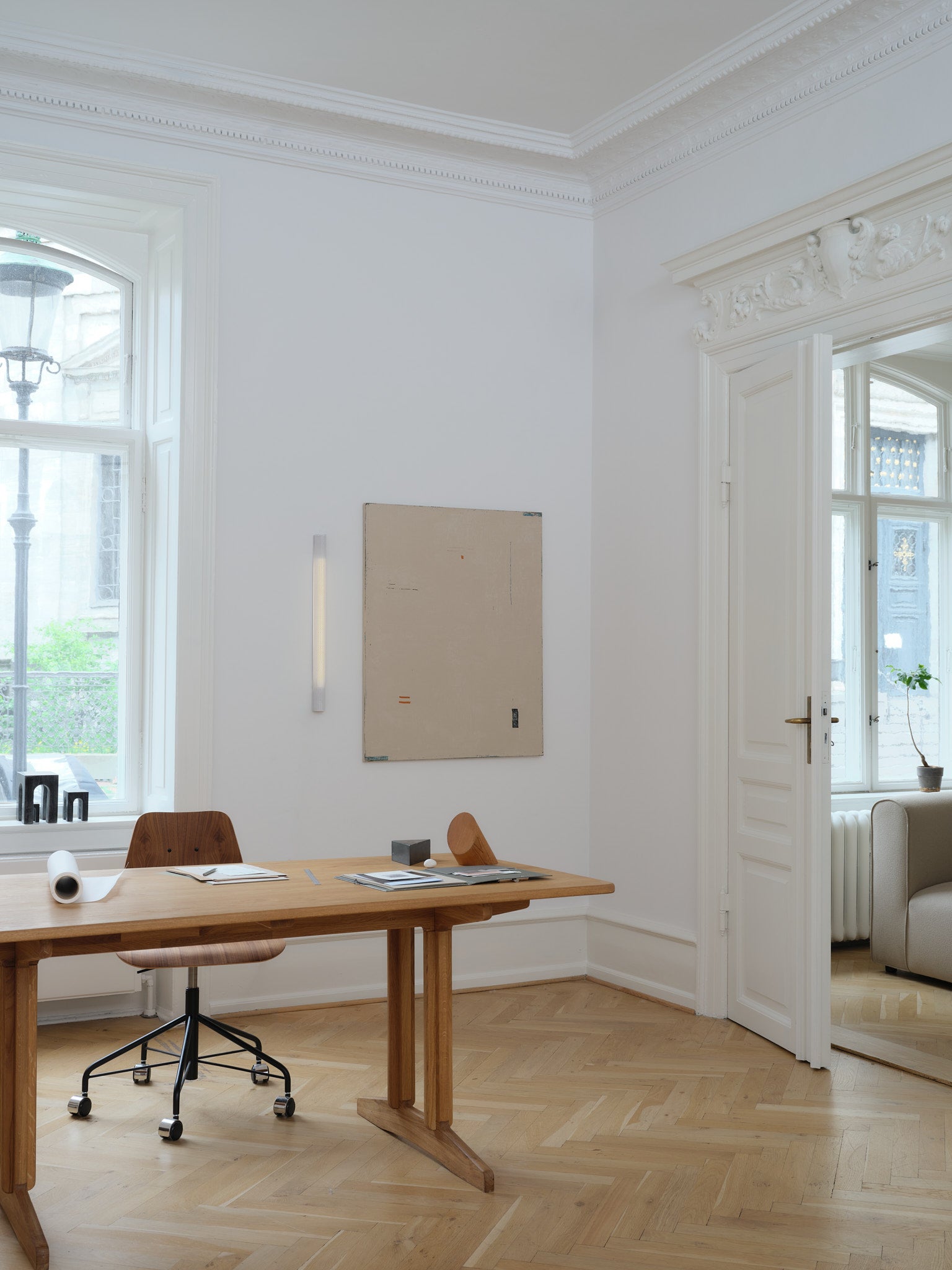 RADENT Wandlampe Kurz Festverdrahtet Weiß