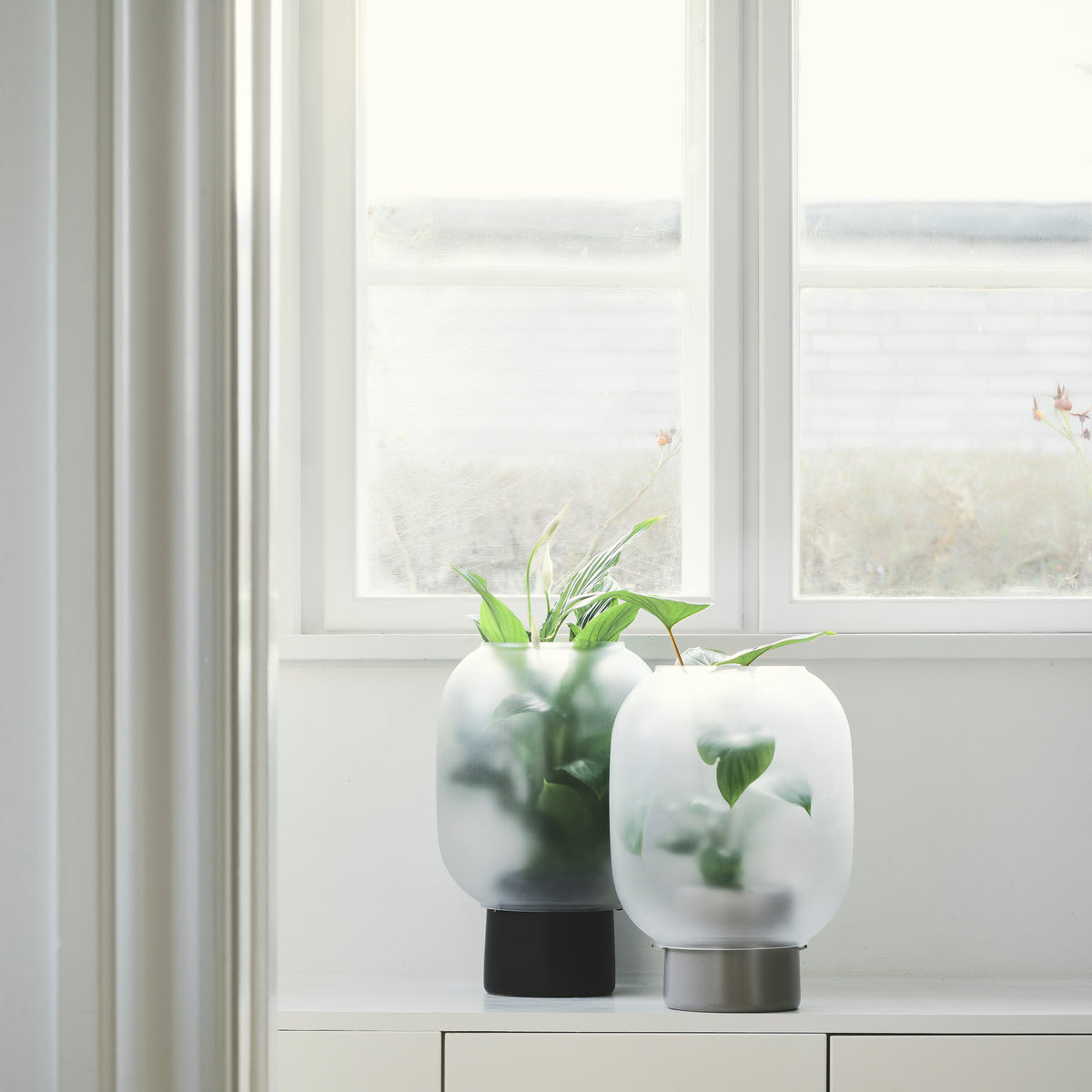 NEBL Blumentopf Groß Grau