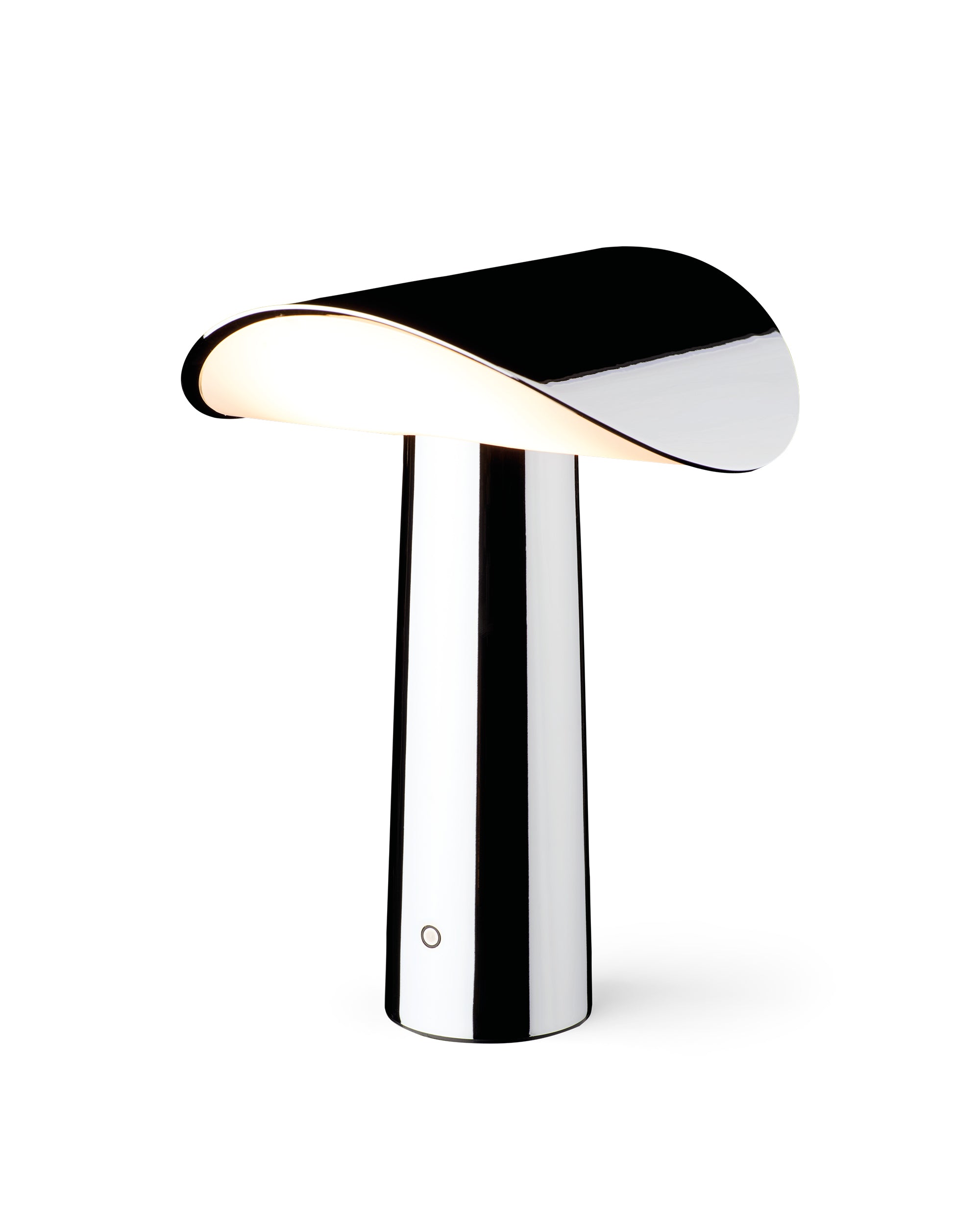 LIUM Tragbare Tischlampe Chrom