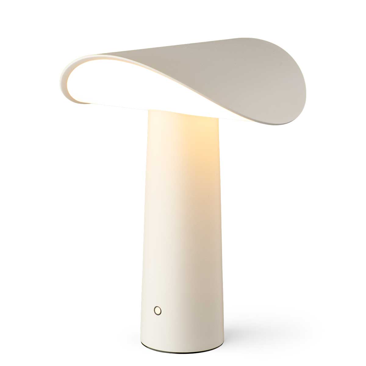 LIUM Tragbare Tischlampe Warmgrau