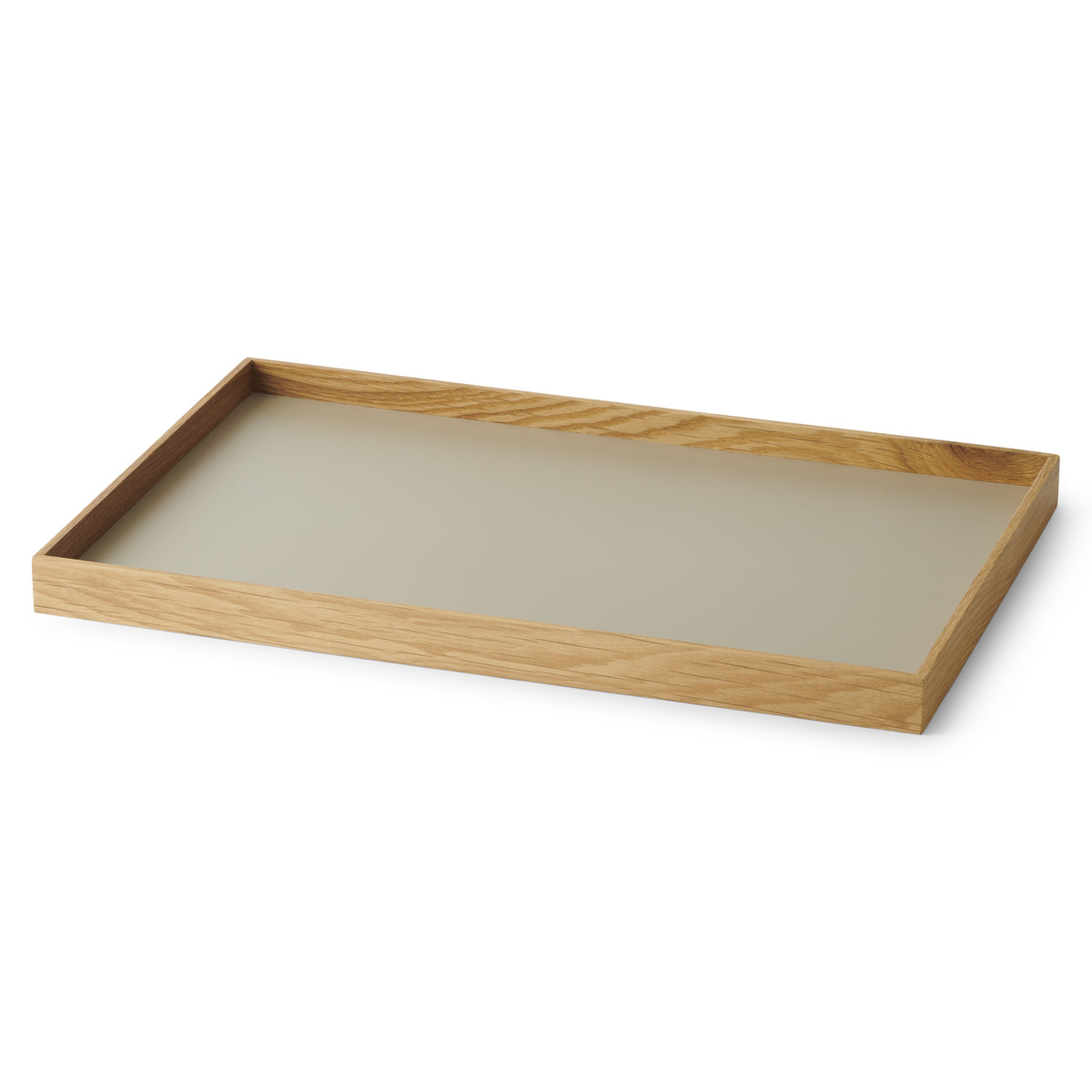 FRAME Tablett Mittel Eiche Grau