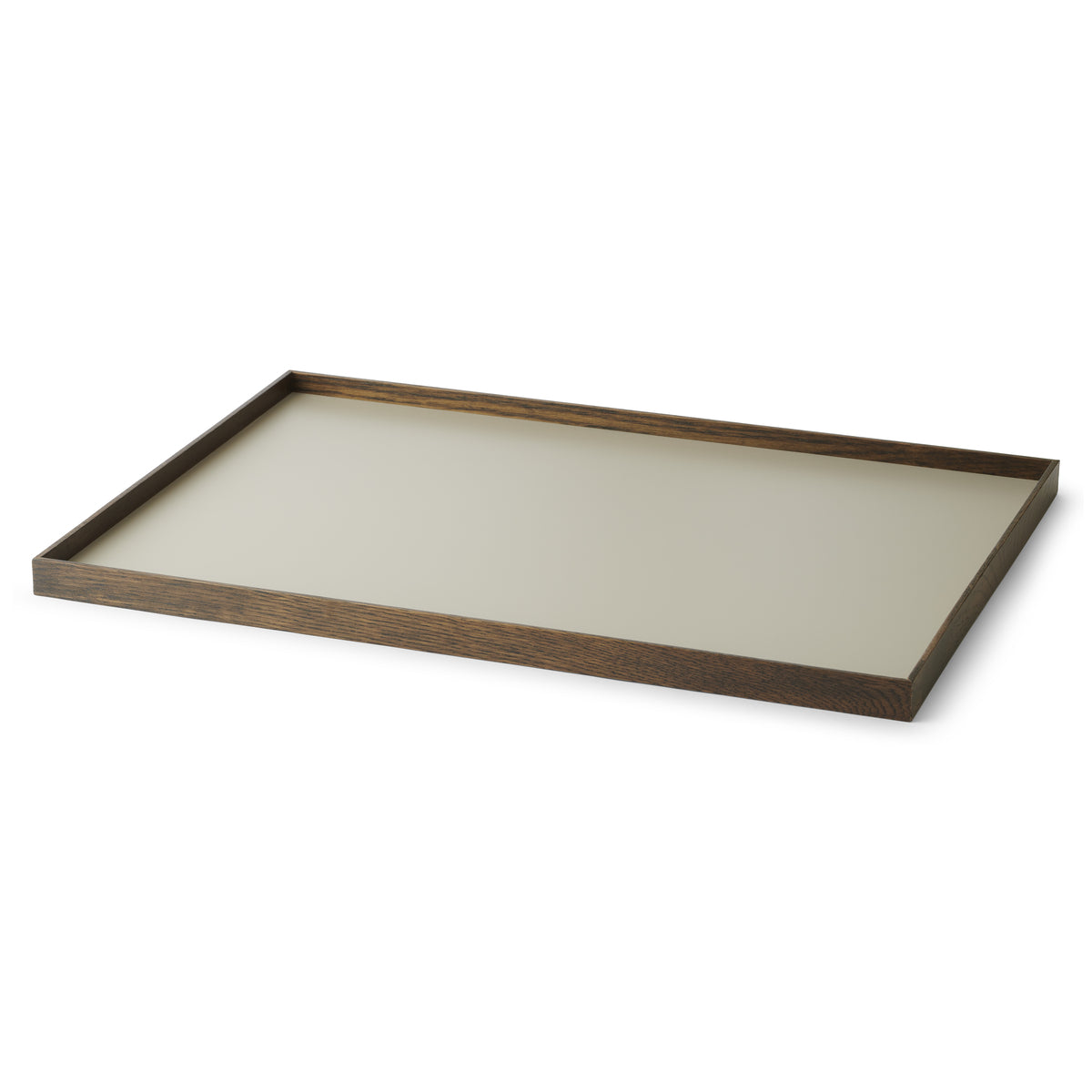 FRAME Tablett Groß Räuchereiche Grau