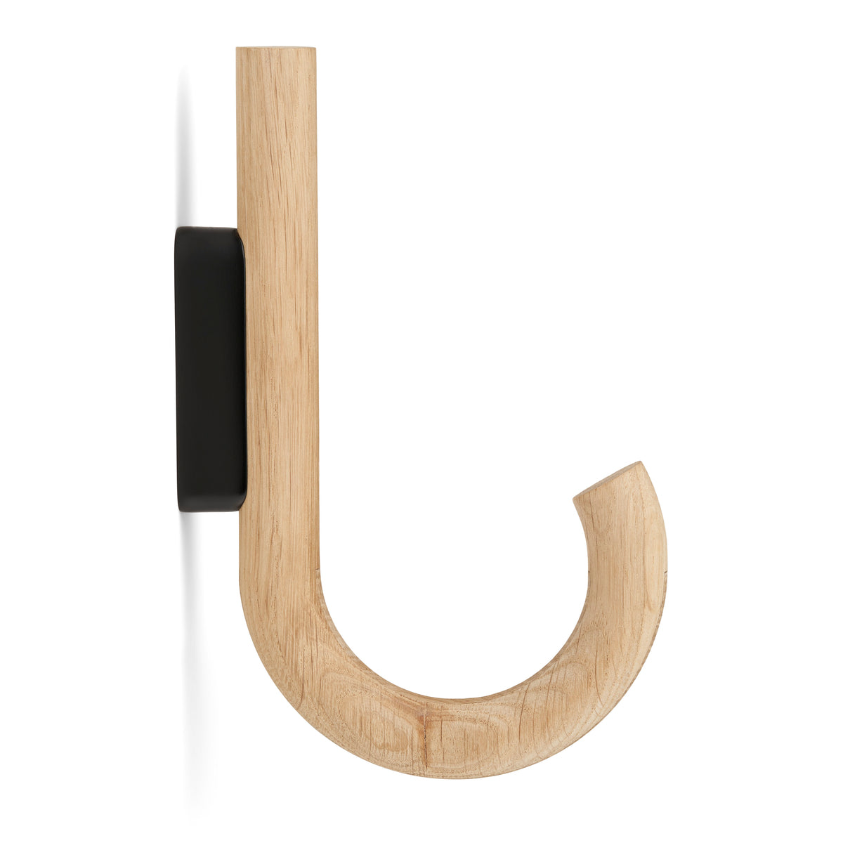 HOOK Haken Eiche Schwarz