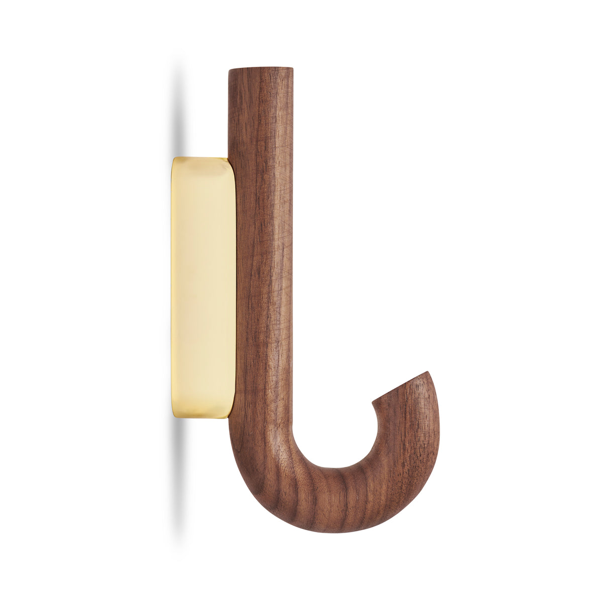 HOOK Haken Mini Walnuss Messing
