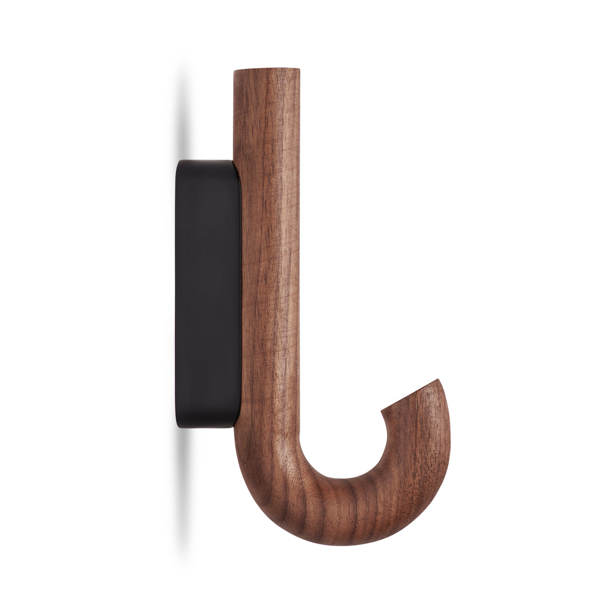 HOOK Haken Mini Walnuss Schwarz