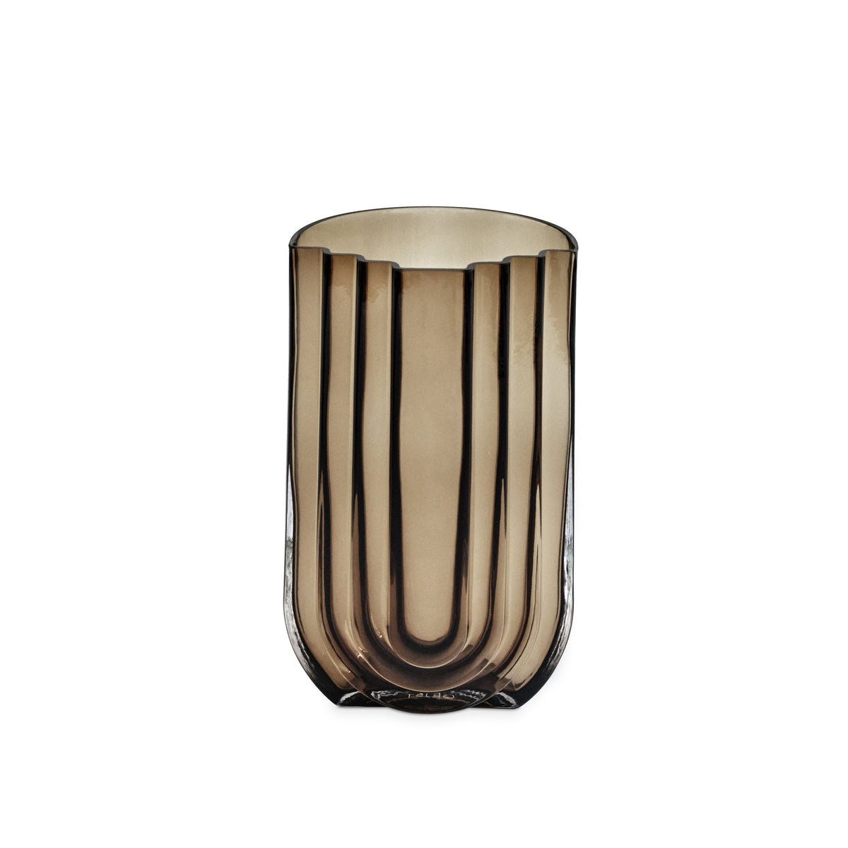 VIMA Vase Groß Rauchglas