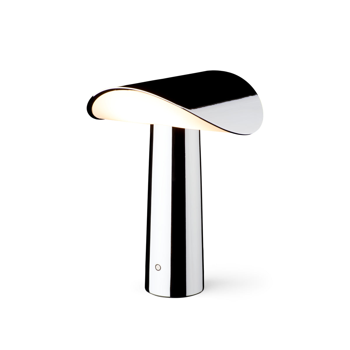 LIUM Tragbare Tischlampe Chrom