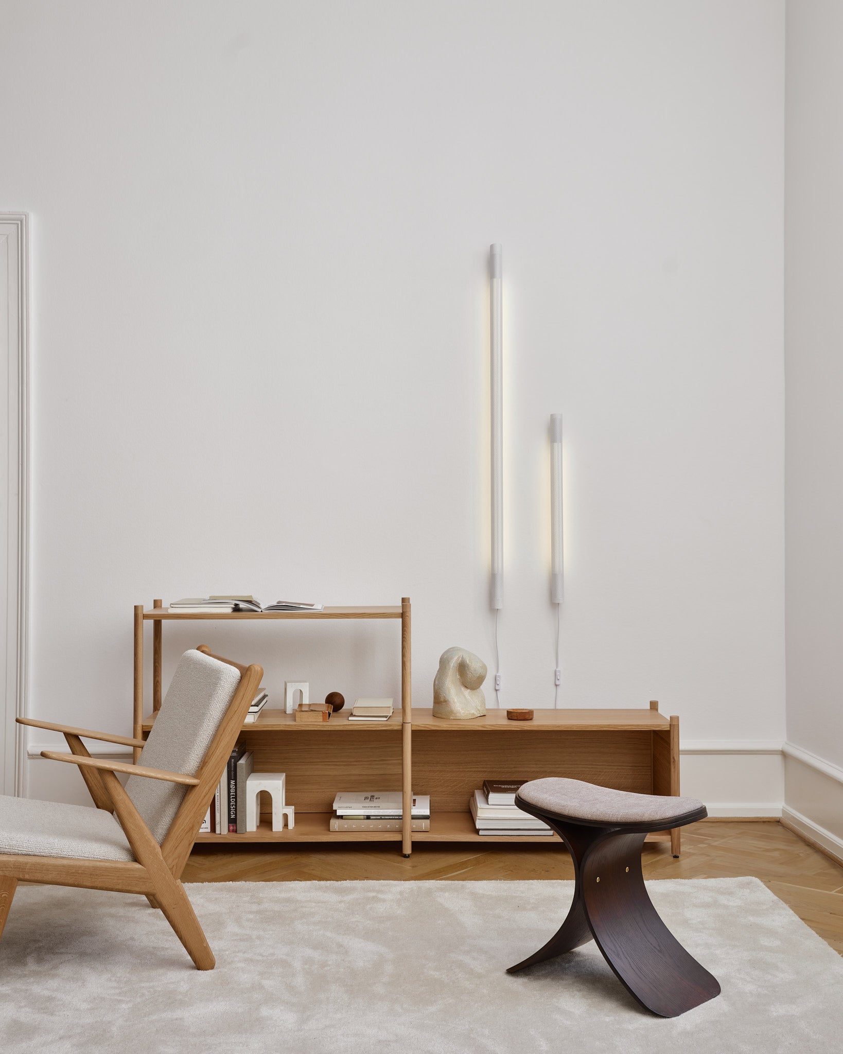 RADENT Wandlampe Lang Weiß